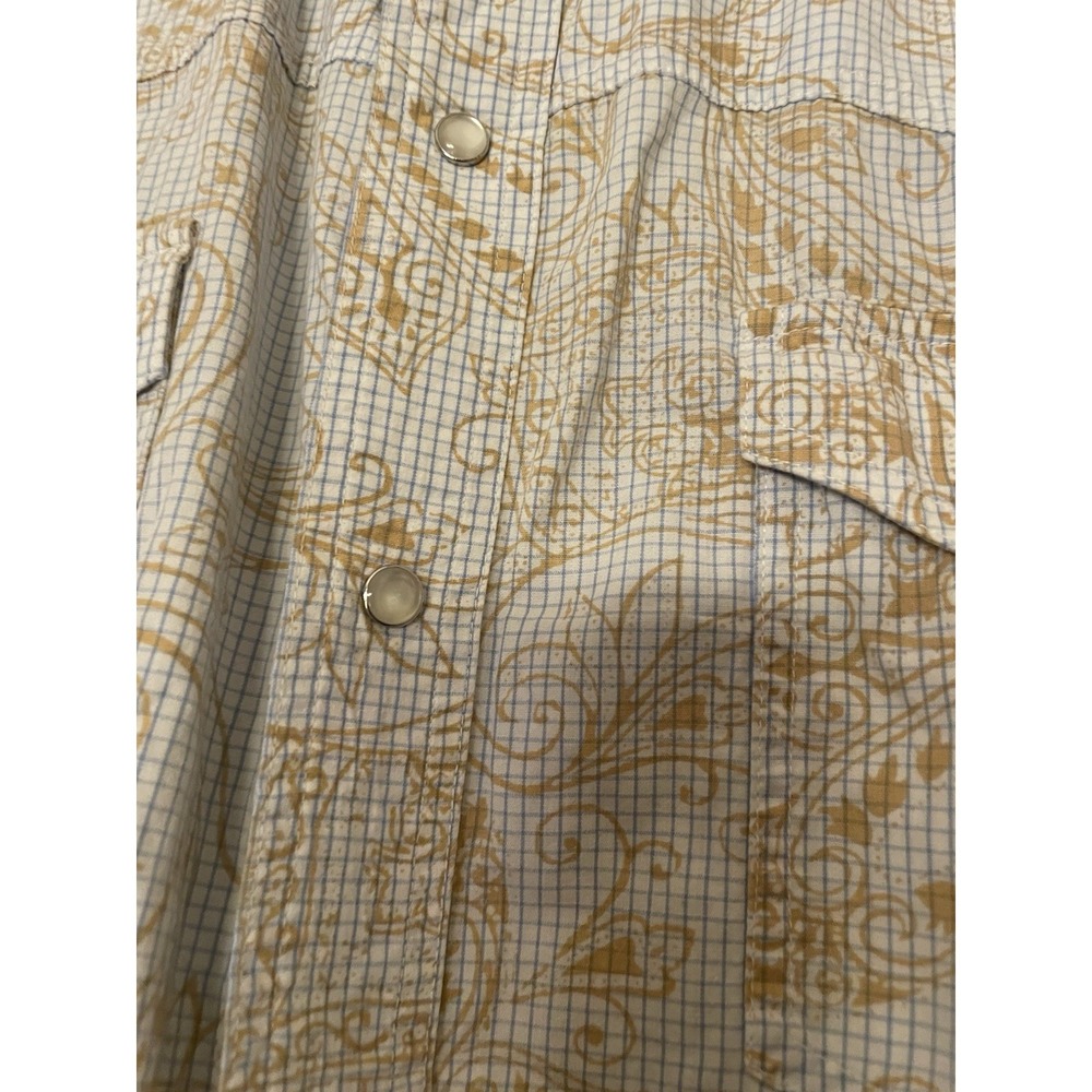 Roper Pearl Snap Long Sleeve Shirt Large  Western - Picture 2 of 5